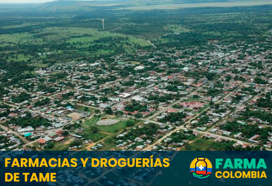 Farmacias y Droquerías de Tame, Arauca, Colombia - Cortesía de https://tamemitierra.jimdofree.com