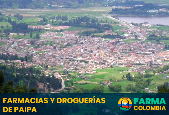 Farmacias y Droquerías de Paipa, Boyacá, Colombia - Cortesía de Wikimedia