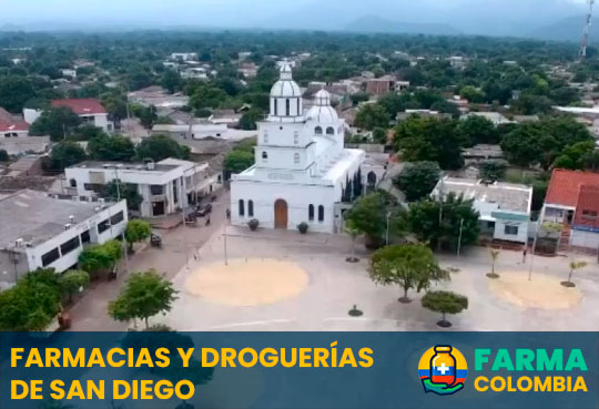 Farmacias y Droquerías de San Diego, Cesar, Colombia