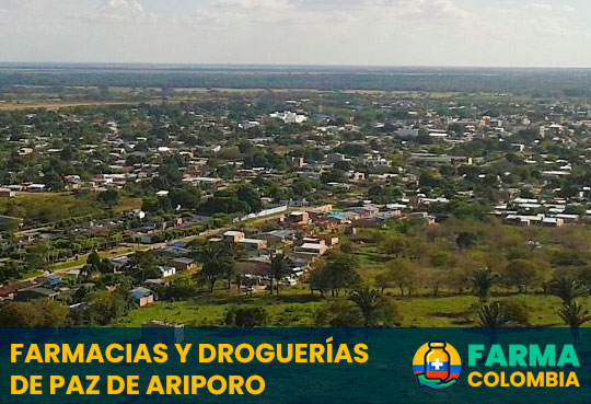 Farmacias y Droquerías de Paz de Ariporo, Casanare, Colombia - Cortesía de Wikimedia