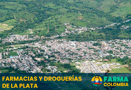 Farmacias y Droquerías de La Plata, Huila, Colombia - Cortesía de Armandokanela para Wikimedia