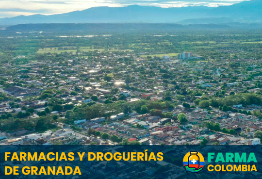Farmacias y Droquerías de Granada, Meta, Colombia - Cortesía de https://www.facebook.com/paisajesconaltura