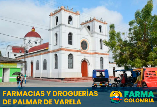 Farmacias y Droquerías de Palmar de Varela, Atlántico, Colombia - Cortesía de http://linero.co